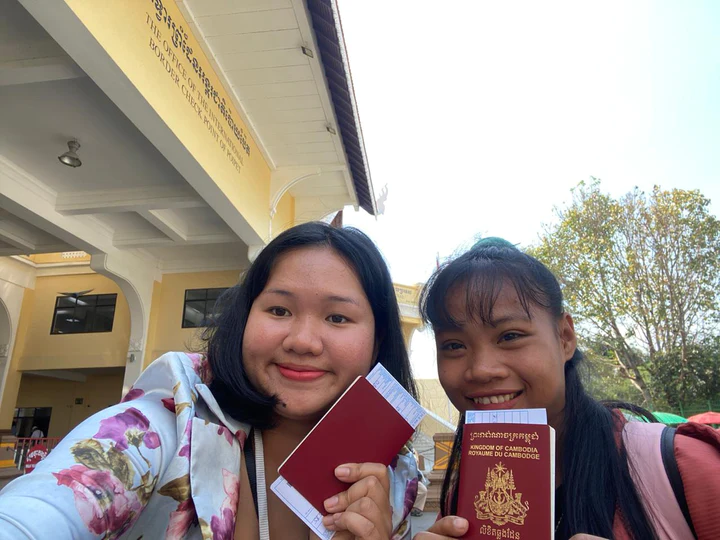 Sokly and Theany Receiving Passport