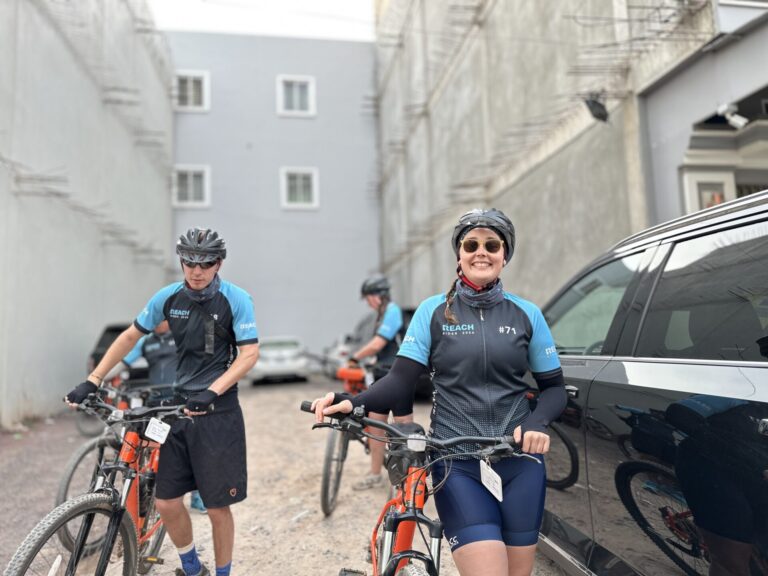 Ellie in Kampot carpark